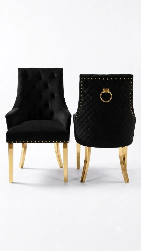 Sitial negro:dorado.webp
