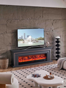Chimenea "Titanium" Rack de Tv