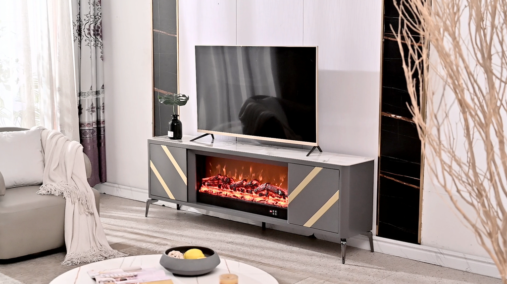 Chimenea rack de Tv- Ceramic Top