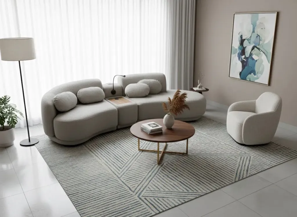 Sofá "Proenca" Beige Grisáceo