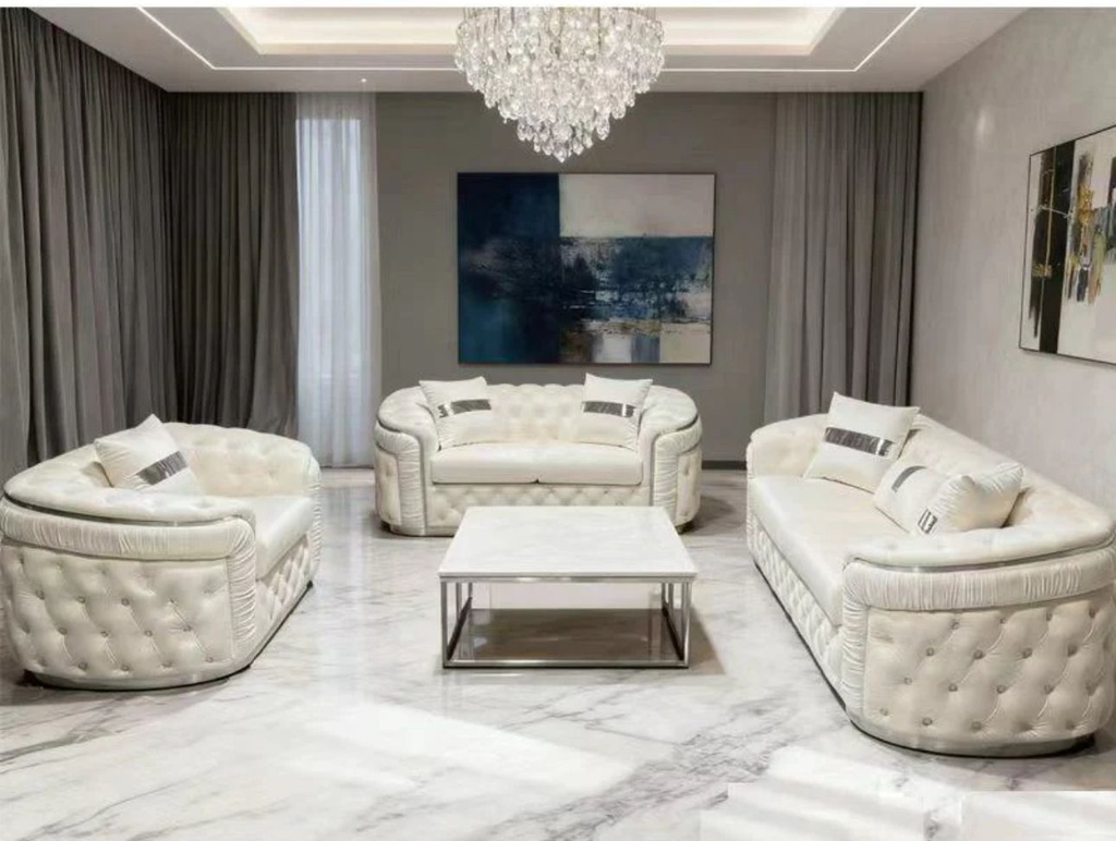 Sofá 3-2-1 cuerpo blanco italiano