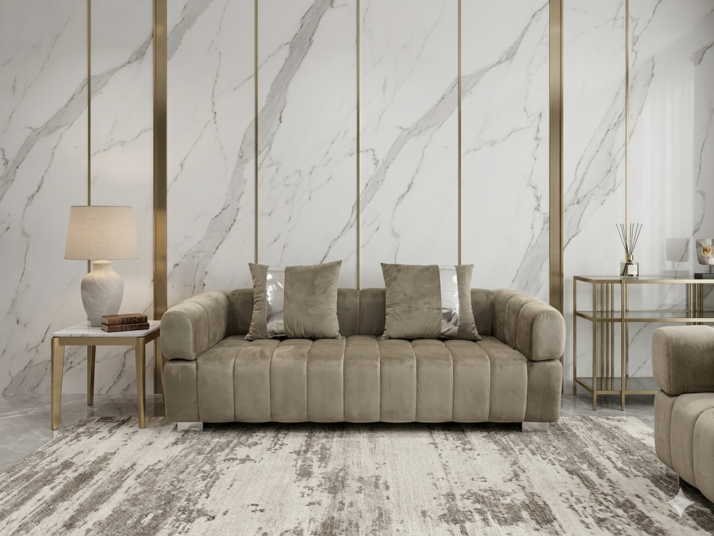 Sofá "Velvet Block" 2 cuerpo