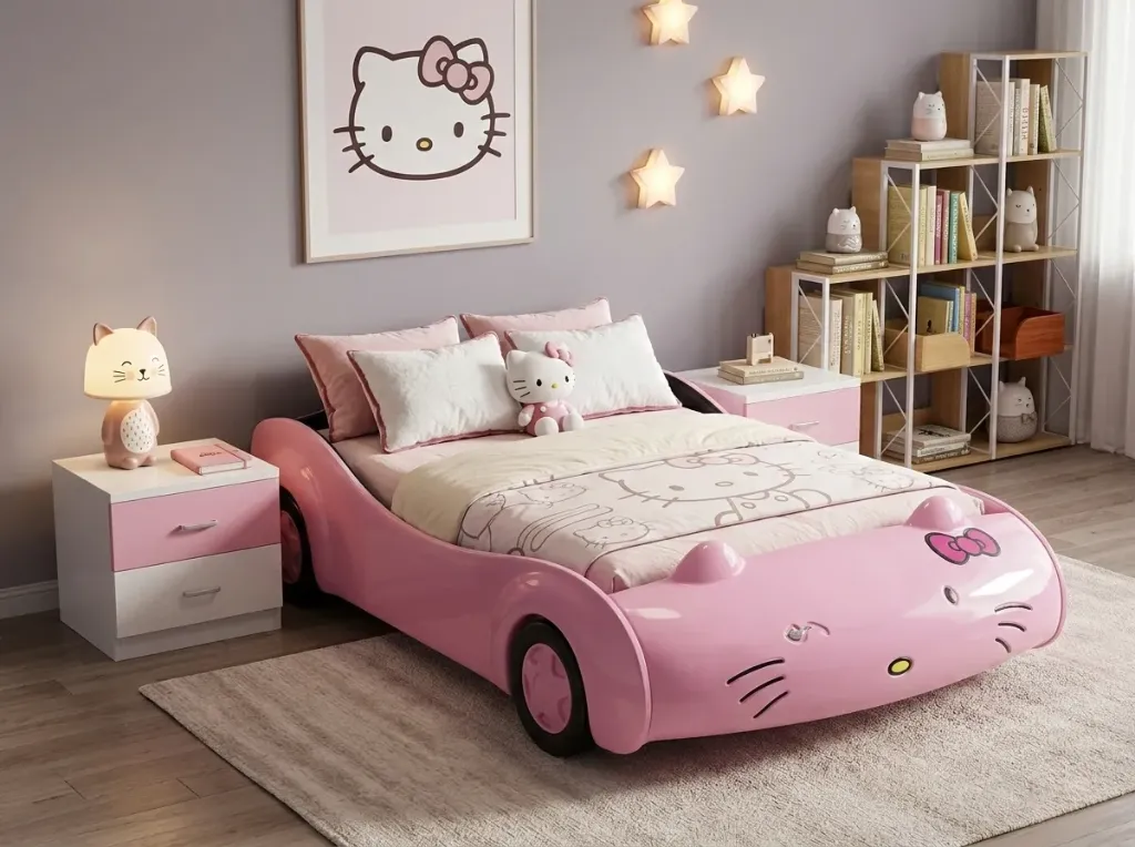 Base de cama "Hello Kitty"